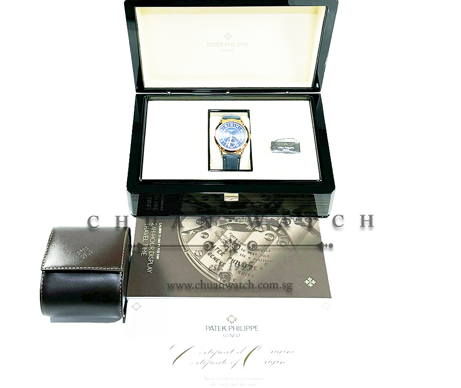 Patek Philippe Calatrava 24-Hour Display Travel Time Rose Gold 42mm 5224R-001 - Image 4