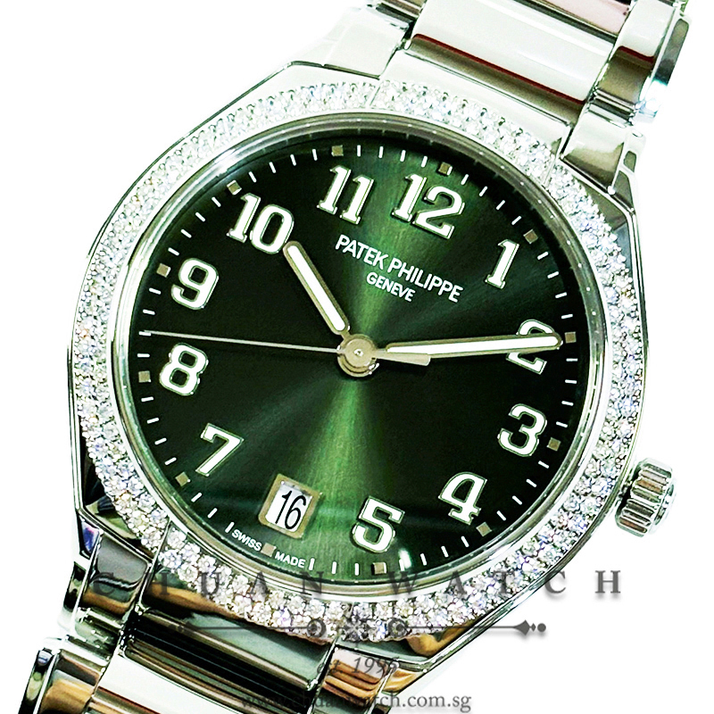 Patek Philippe Ladies' Twenty~4 Automatic Steel 36mm 7300/1200A-011 Olive Green