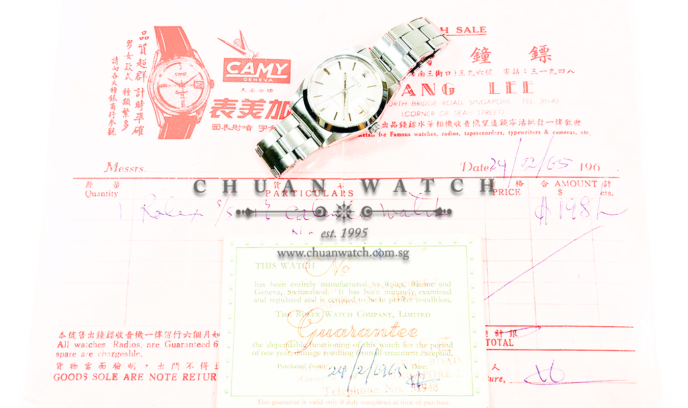 Rolex Vintage Oysterdate Precision 34mm 6694 Silver Index Tritium - Discontinued - Image 4