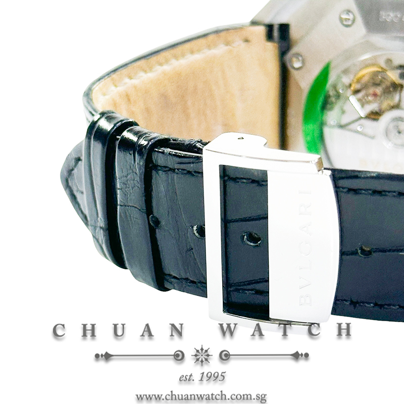 Bvlgari Octo Solotempo 41mm 101964 Black - Discontinued :: Chuan