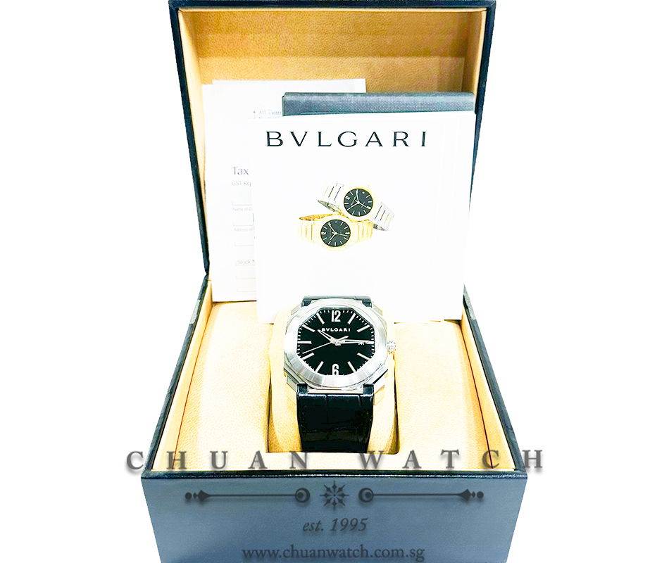 Bvlgari Octo Solotempo 41mm 101964 Black - Discontinued :: Chuan