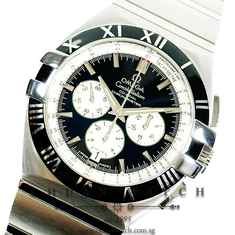 Omega Constellation Double Eagle Co-Axial Chronometer Chronograph 41mm 1519.51.00 Black - Discontinued