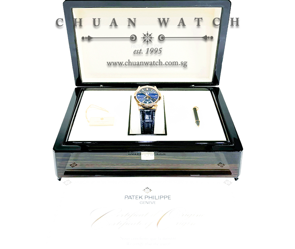 Patek Philippe Annual Calendar MoonPhase Rose Gold 38.5mm 5396R-015 Blue Diamonds - Discontinued - Image 4