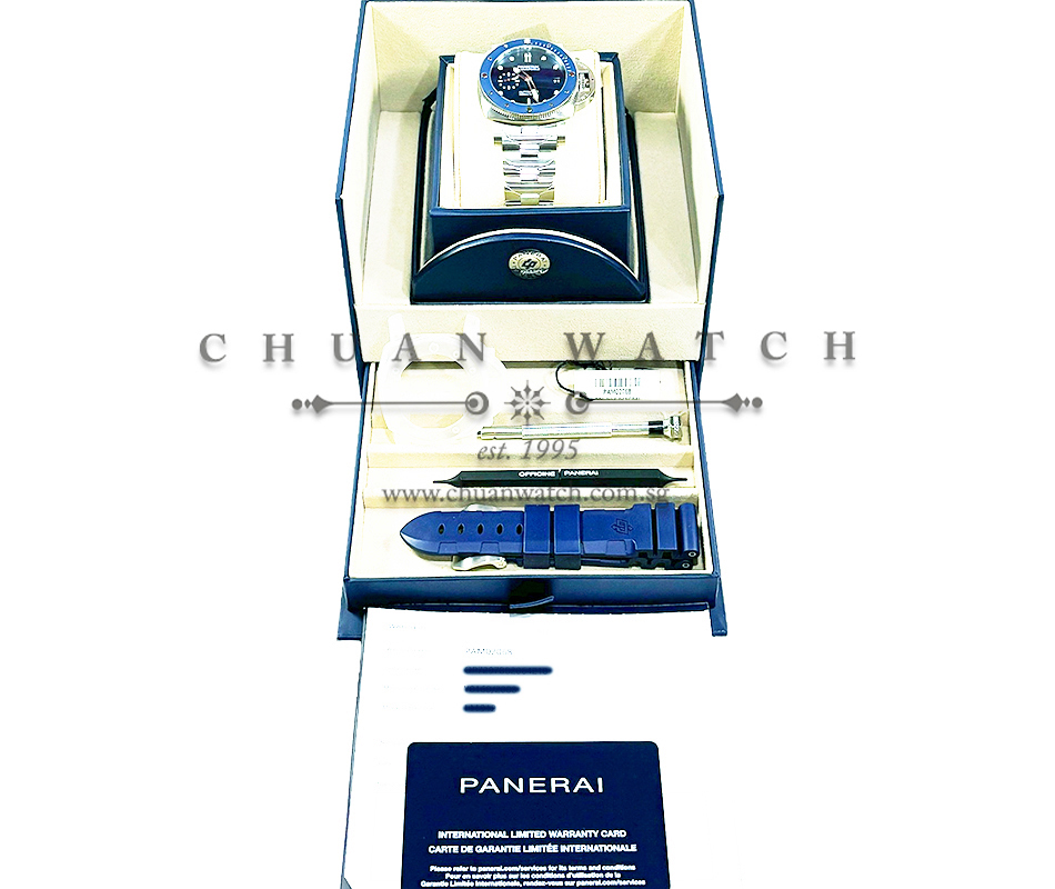 Panerai Submersible Blu Notte 1950 3-Days 42mm Pam 2068 Y - Image 4