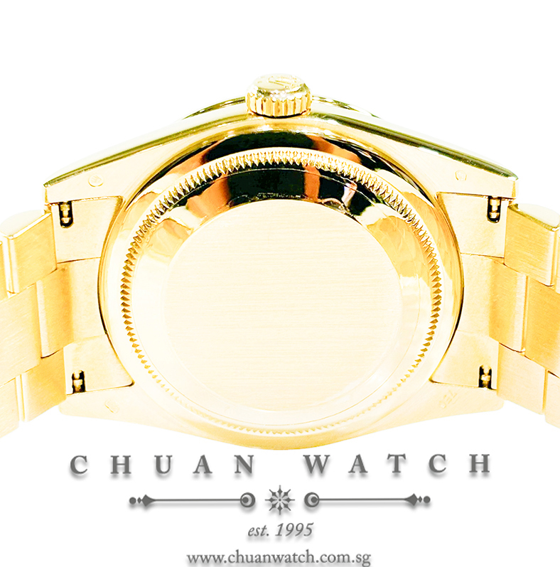 Rolex Day-Date President Yellow Gold 36mm 118348 Black Diamonds - Discontinued - Image 2