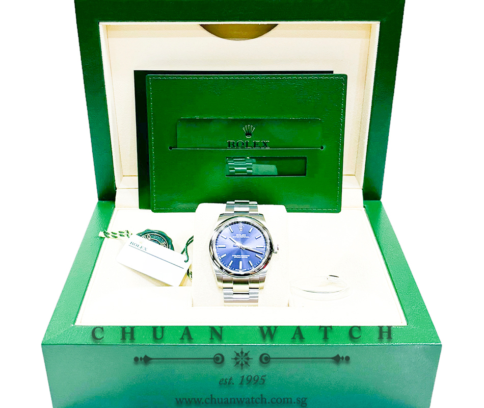 Rolex Oyster Perpetual 34 124200 Blue Index - Discontinued Dial - Image 4