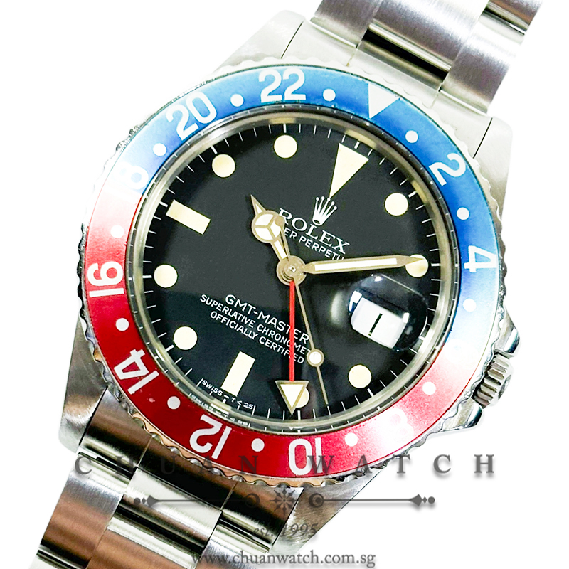 Rolex Vintage GMT-Master 'Transitional' 16750 'Pepsi' Matte MK2 Tritium - Discontinued