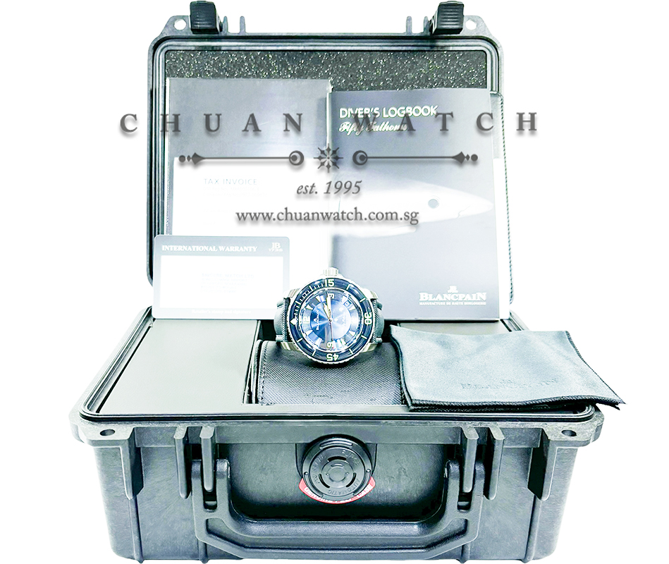 Blancpain Fifty Fathoms Titanium Blue 45mm 5015-12B40-O52A - Image 4