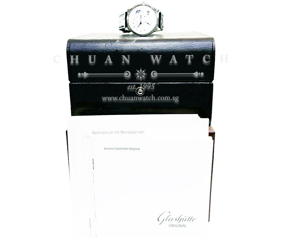 Glashutte Original PanoMaticLunar MoonPhase 40mm 1-90-02-42-32-05 Silver - Discontinued - Image 4