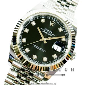 Rolex DateJust 41 126334 Black Diamonds