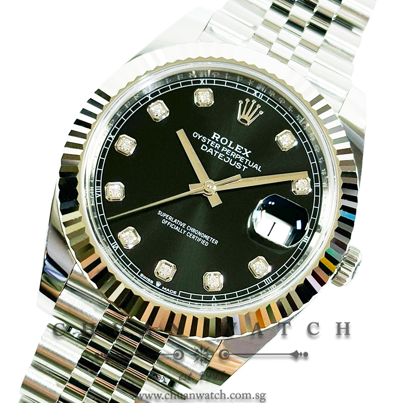 Rolex DateJust 41 126334 Black Diamonds