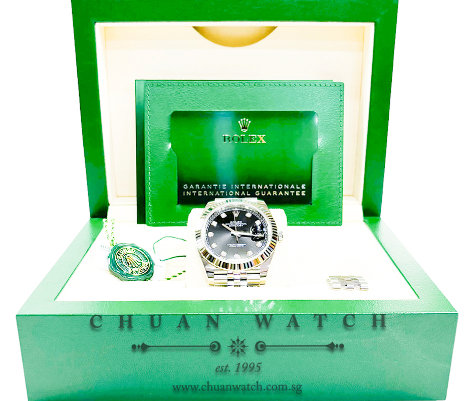 Rolex DateJust 41 126334 Black Diamonds - Image 4