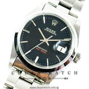 Rolex Vintage Oysterdate Precision 34mm 6694 'SG-ROC' Reconditioned Black Tritium - Discontinued