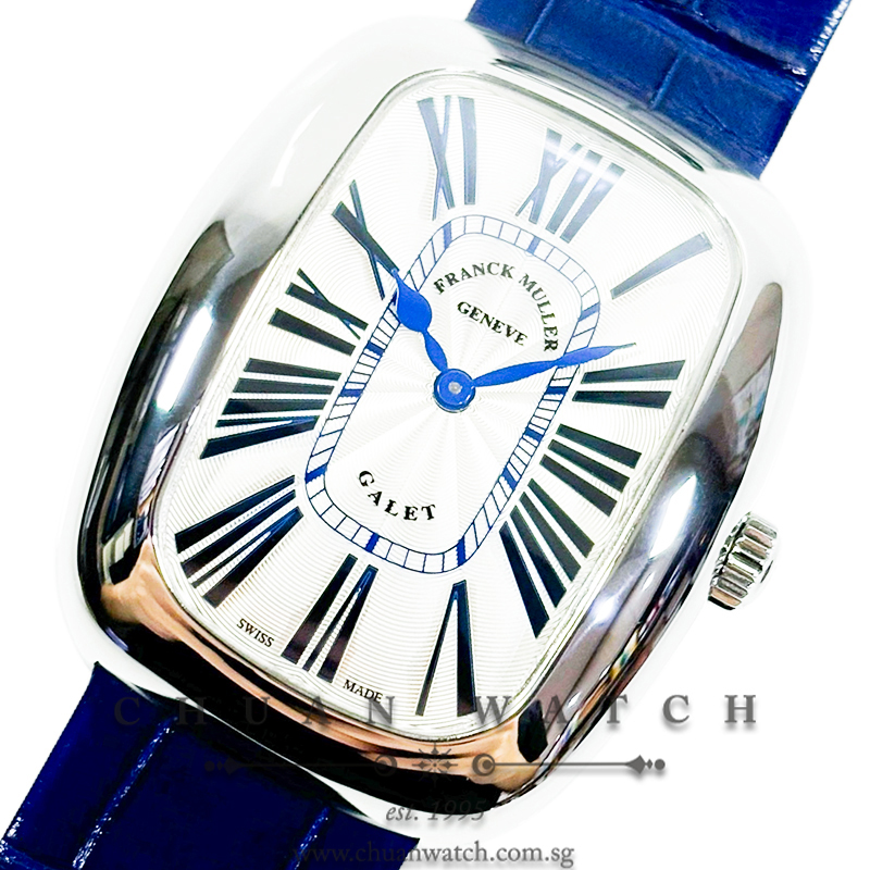 Franck Muller Galet 'Blue Concept' Steel Quartz 3002 M QZ REL R Silver Roman