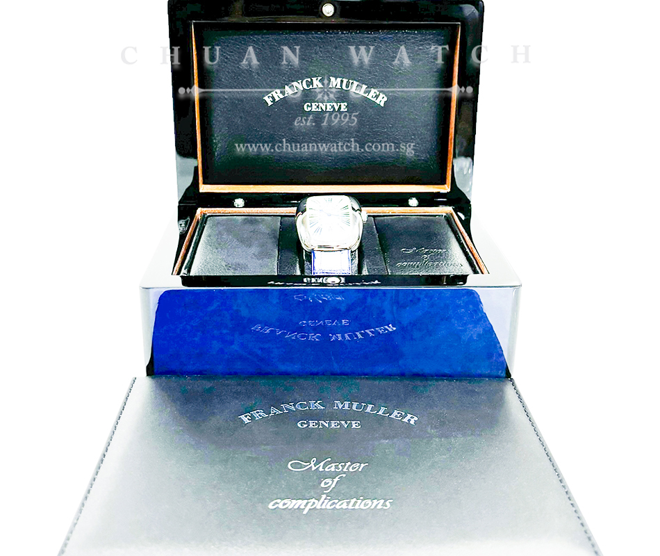 Franck Muller Galet 'Blue Concept' Steel Quartz 3002 M QZ REL R Silver Roman - Image 4