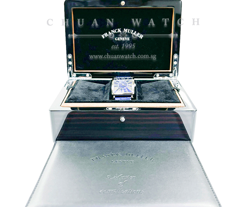 Franck Muller Ladies' Master Square 'Blue Concept' Steel Quartz 6002 M B QZ REL R Blue Relief Roman - Image 4