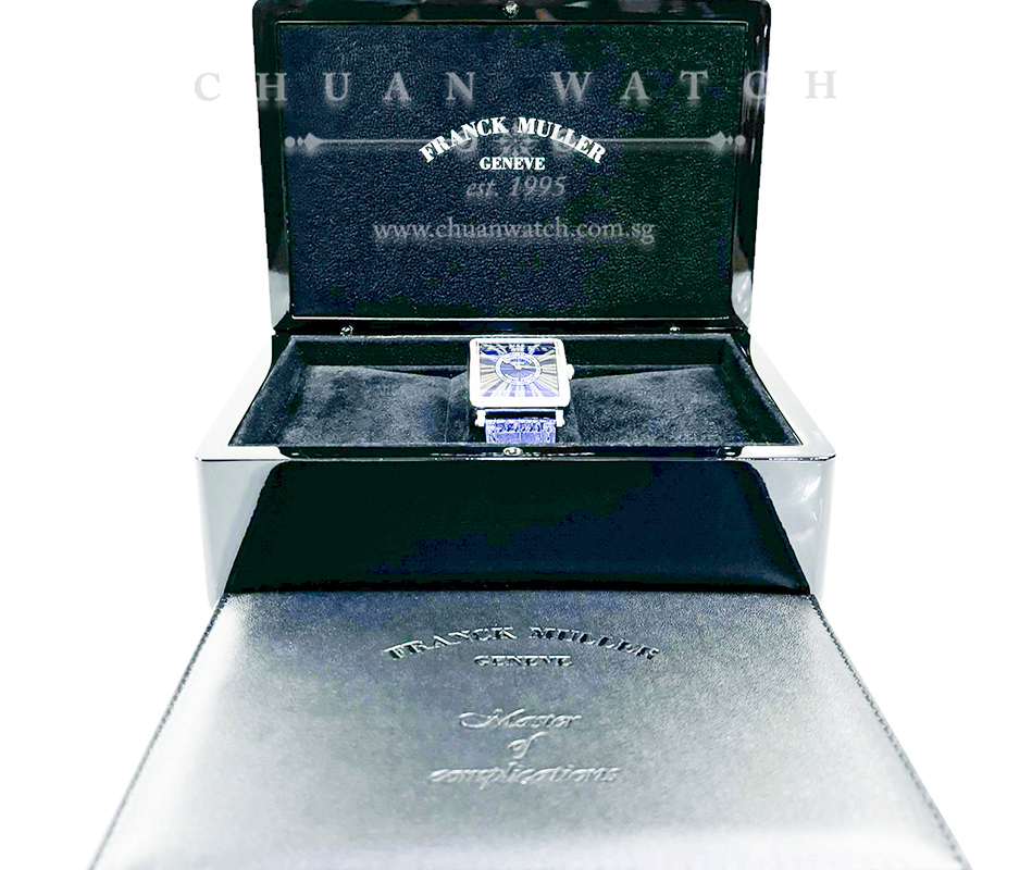 Franck Muller Ladies' Master Square 'Blue Concept' Steel Diamonds Quartz 6002 M B QZ REL R D 1R Blue Relief Roman - Image 4