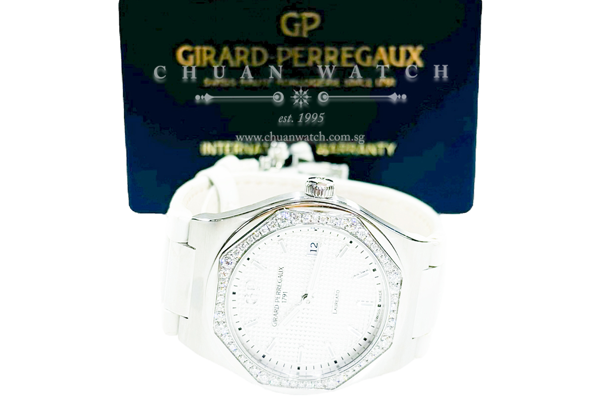 Girard-Perregaux Ladies' Laureato Quartz 34mm 80189 Silver - Discontinued - Image 4