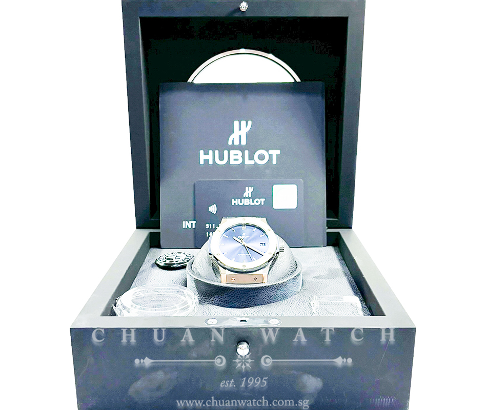 Hublot Classic Fusion Titanium Blue 45mm 511.NX.7170.LR - Image 4