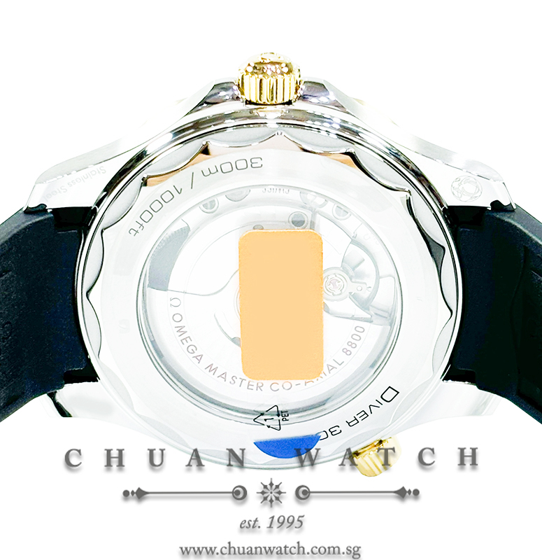 Omega Seamaster Diver 300M Co-Axial Master Chronometer Two-Tone 42mm 210.22.42.20.01.001 Black - Image 2