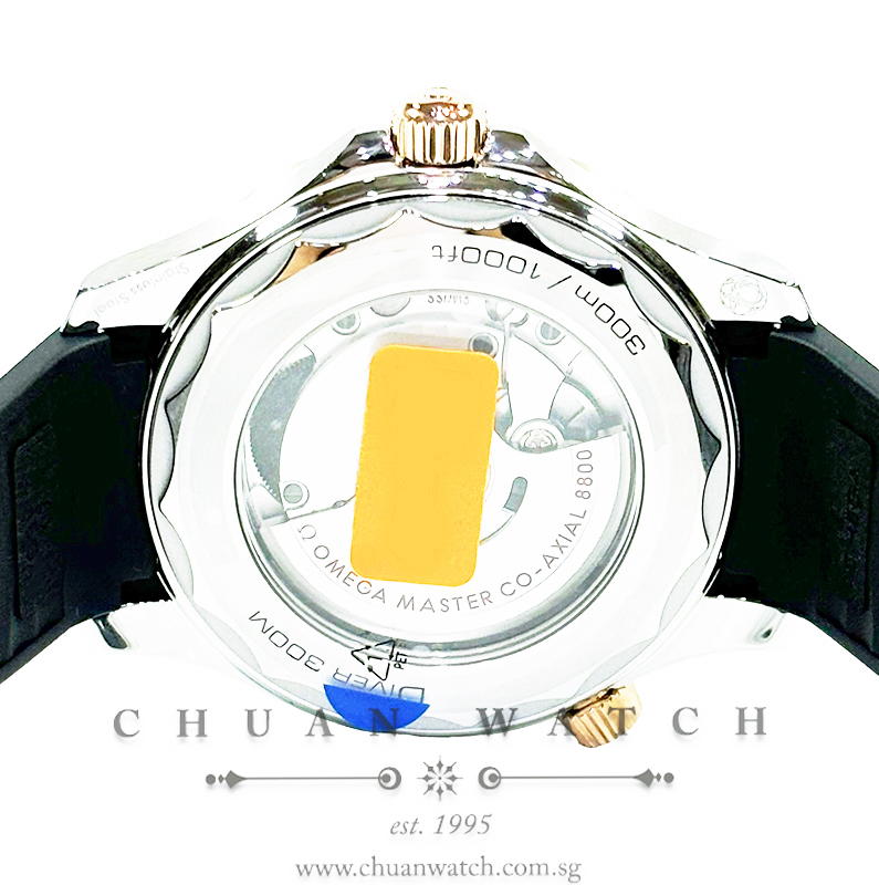 Omega Seamaster Diver 300M Co-Axial Master Chronometer Two-Tone 42mm 210.22.42.20.01.002 Black - Image 2