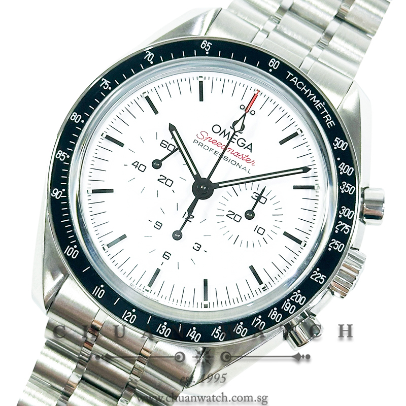 Omega Speedmaster Moonwatch Professional Co-Axial Master Chronometer 3861 Chronograph Sapphire 42mm 310.30.42.50.04.001 White