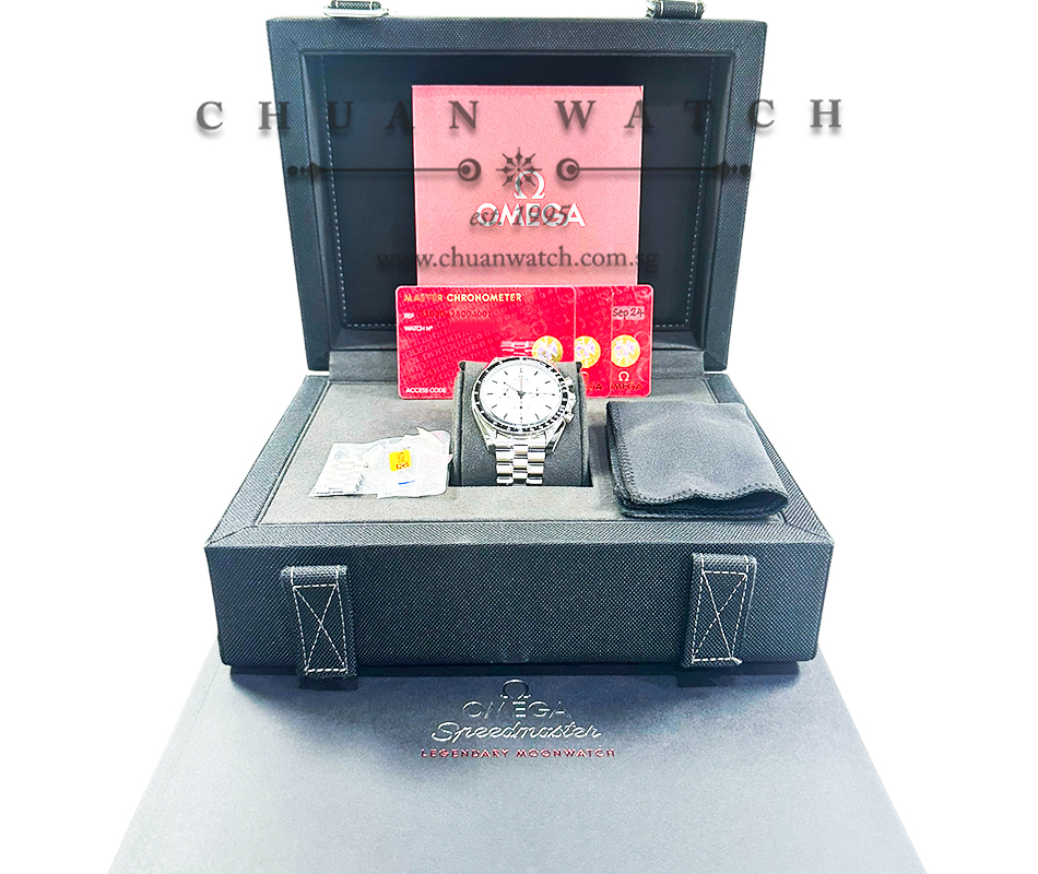 Omega Speedmaster Moonwatch Professional Co-Axial Master Chronometer 3861 Chronograph Sapphire 42mm 310.30.42.50.04.001 White - Image 4
