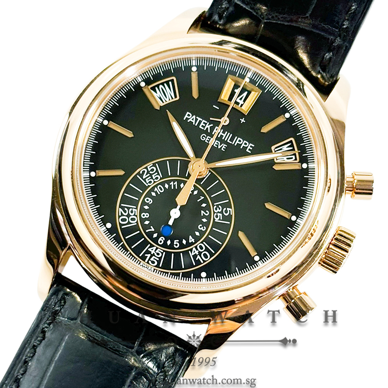 Patek Philippe Annual Calendar Flyback Chronograph Rose Gold 40.5mm 5960R-012 Black - Discontinued