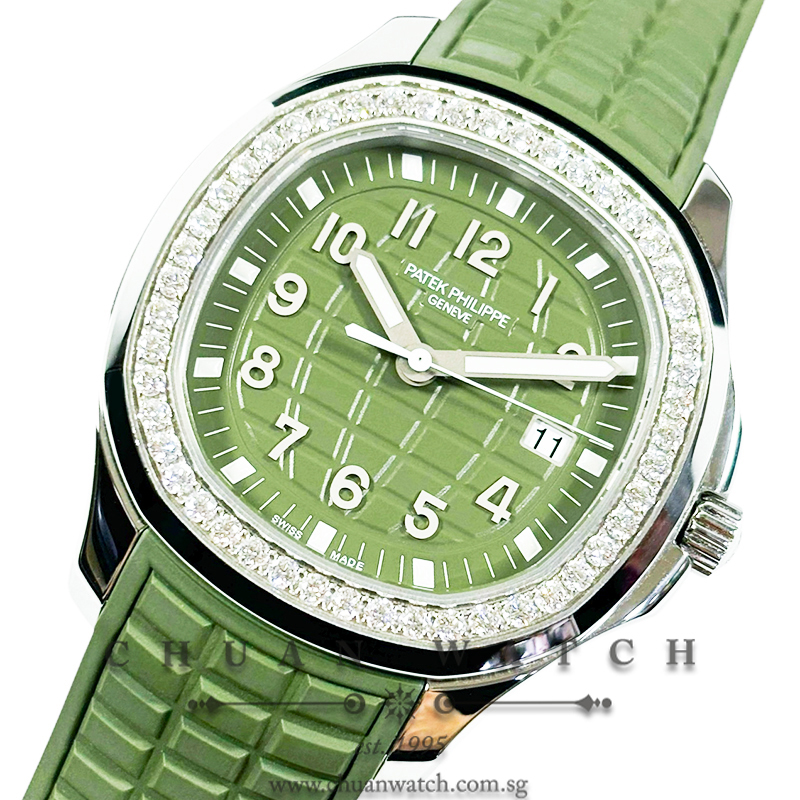 Patek Philippe Aquanaut Luce Quartz Steel 38.8mm 5267/200A-011 Khaki Green