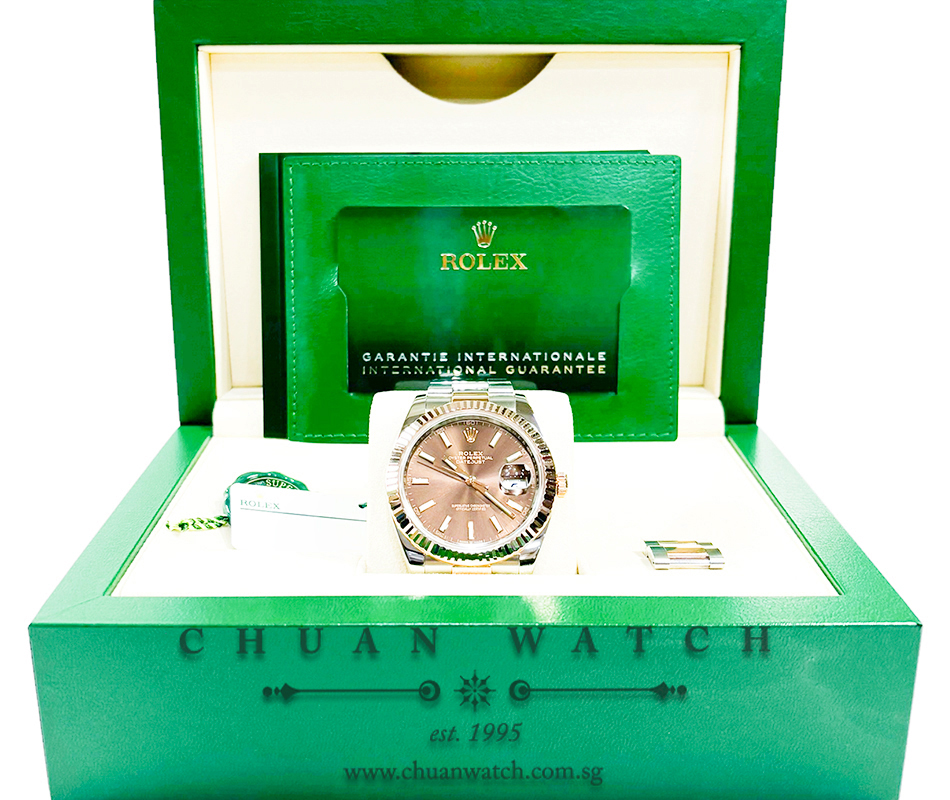 Rolex DateJust 41 Two-Tone 126331 Chocolate Index - Image 4