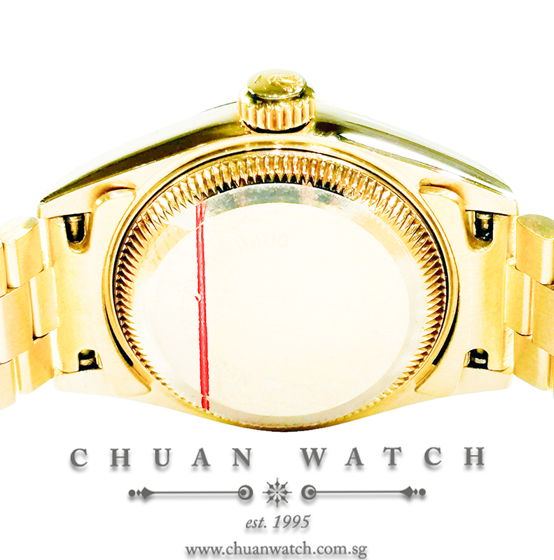 Rolex Ladies' DateJust President Yellow Gold 26mm 69178 Champagne Diamonds Tritium - Discontinued - Image 2