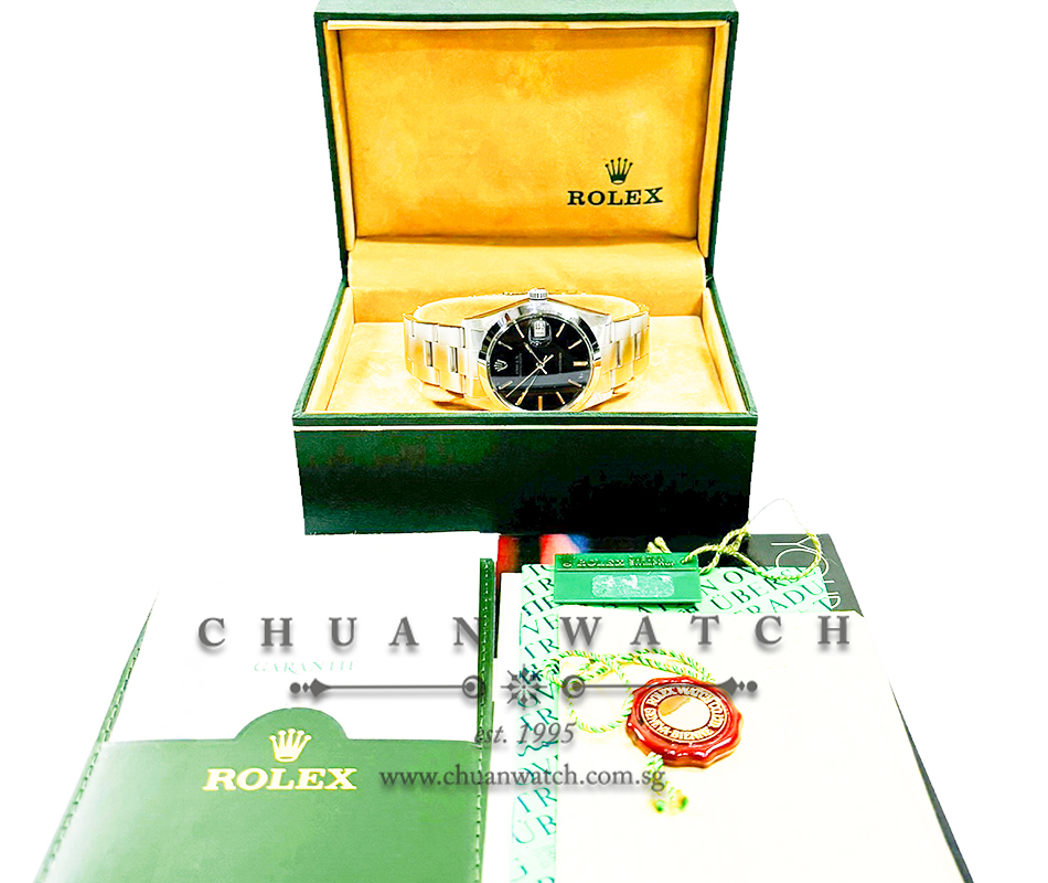 Rolex Vintage Oysterdate Precision 34mm 6694 Black Index Tritium - Discontinued - Image 4
