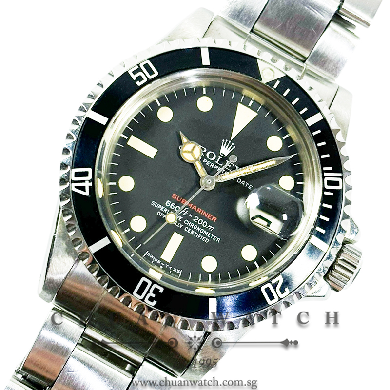 Rolex Vintage 'Red Submariner' Date 1680 Matte MK5 Tritium - Discontinued