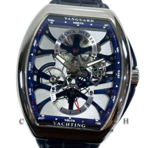 Franck Muller Vanguard Yachting Anchor Skeleton 7-Days Steel Blue V 45 S6 SQT ANC AC BL