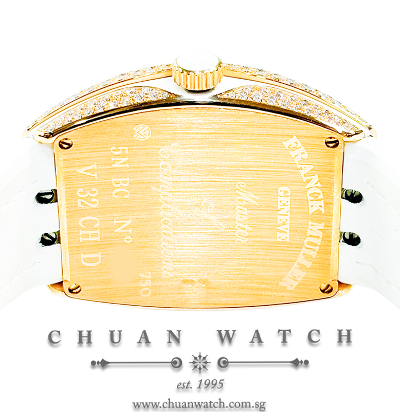 Franck Muller Vanguard Lady Crazy Hours Rose Gold White Diamonds V 32 CH D 5N BC Silver Arabic - Image 2