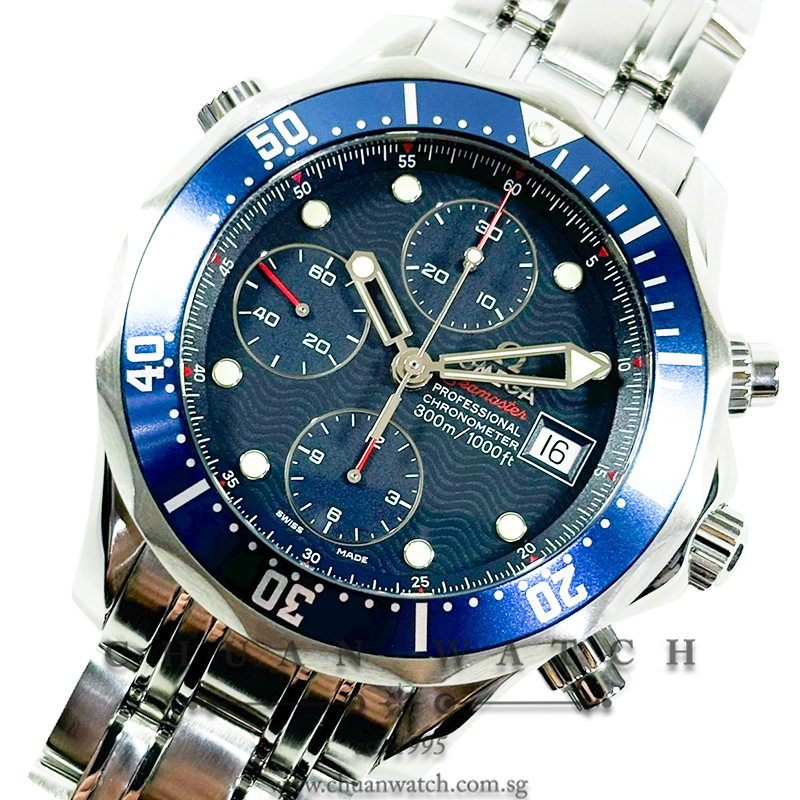Omega Seamaster Diver 300M Chronograph 41.5mm 2225.80.00 Blue - Discontinued