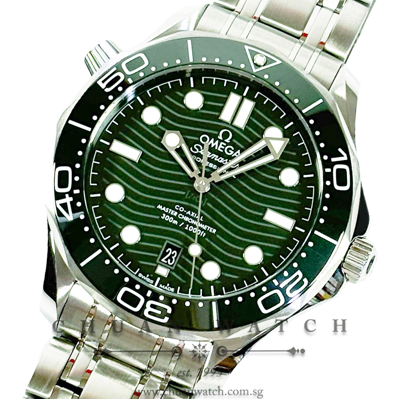 Omega Seamaster Diver 300M Co-Axial Master Chronometer 42mm 210.30.42.20.10.001 Green