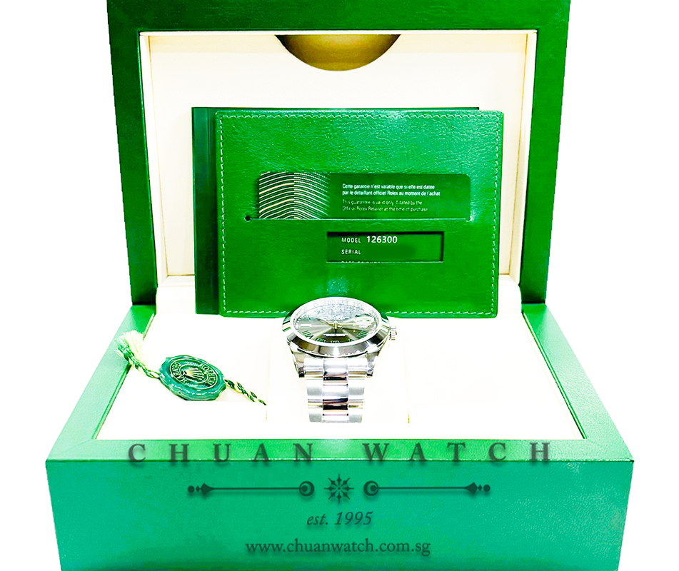 Rolex DateJust 41 126300 Slate Roman 'Wimbledon' - Image 4