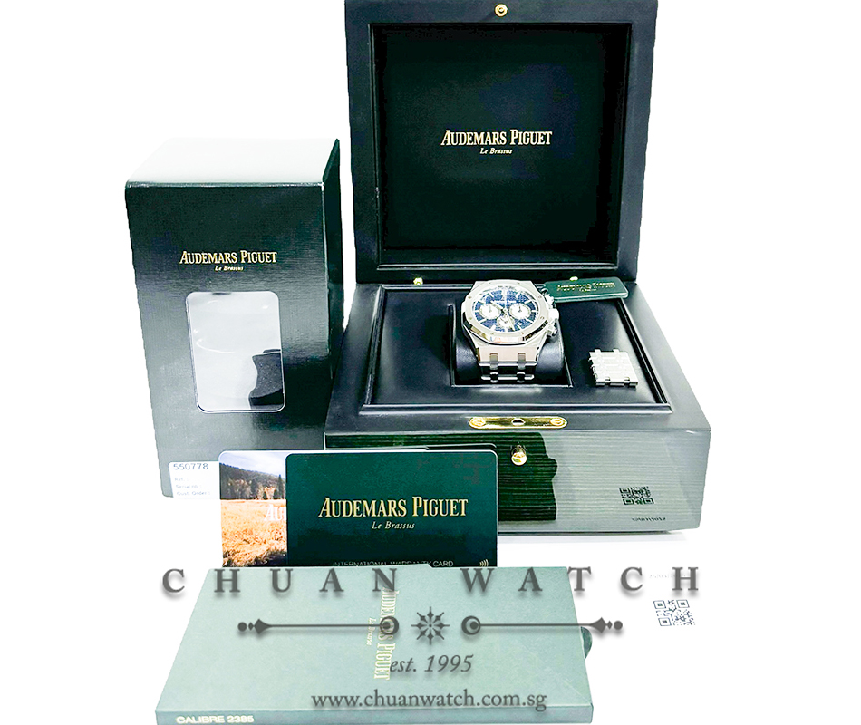 Audemars Piguet Royal Oak Chronograph Steel 41mm 26331ST Blue - Discontinued - Image 4