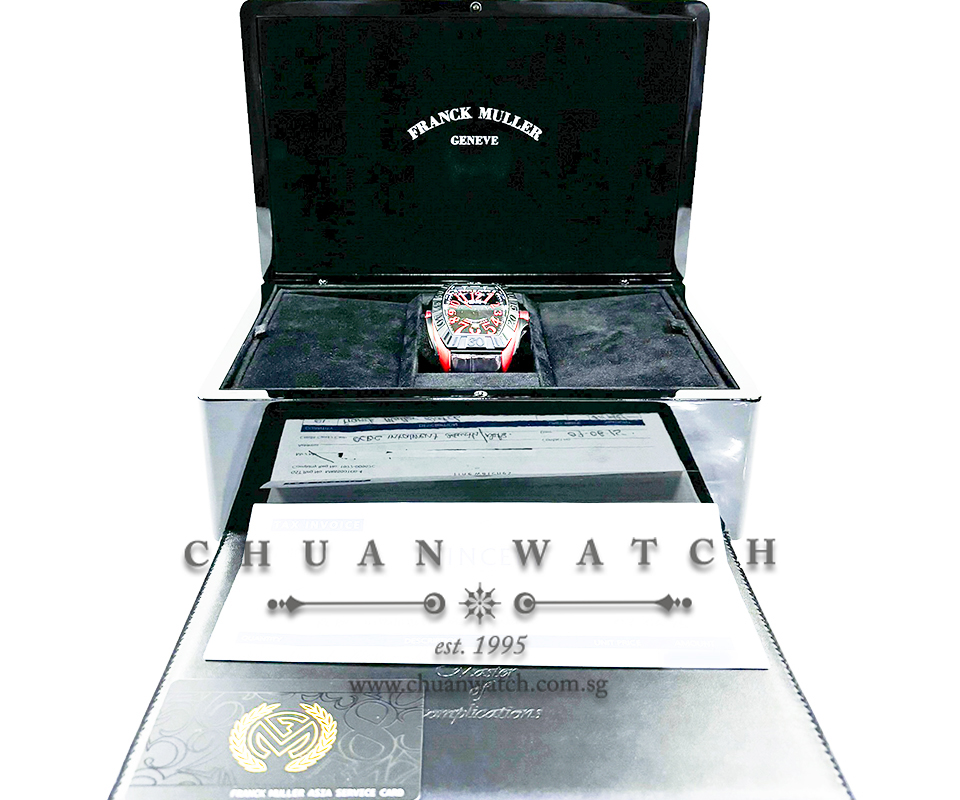 Franck Muller Conquistador Grand Prix Red Ergal 9900 SC DT GPG TT NR ERG Black - Discontinued - Image 4