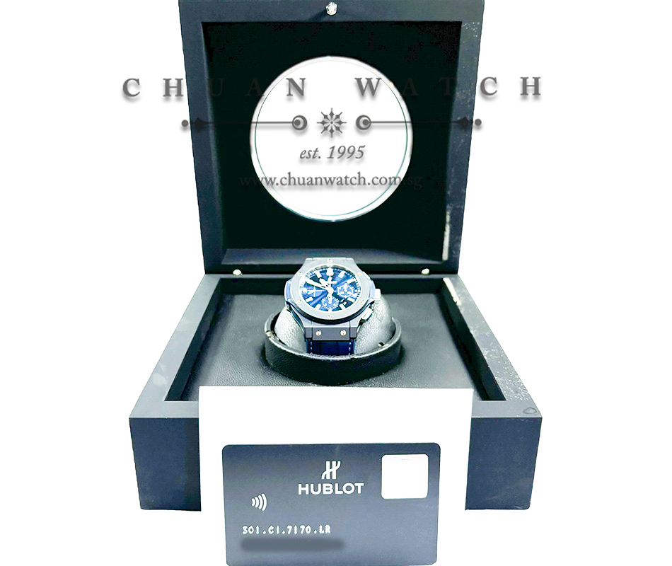 Hublot Big Bang Black Magic Ceramic Blue 44mm 301.CI.7170.LR - Discontinued - Image 4