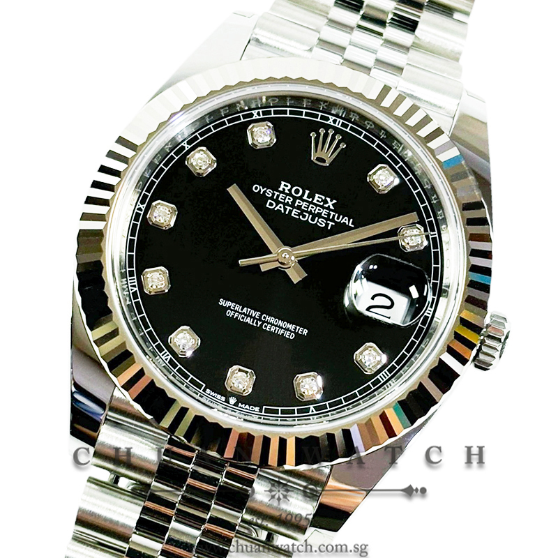 Rolex DateJust 41 126334 Black Diamonds