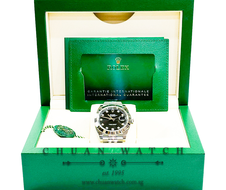 Rolex DateJust 41 126334 Black Diamonds - Image 4