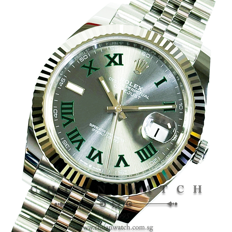 Rolex DateJust 41 126334 Slate Roman 'Wimbledon'
