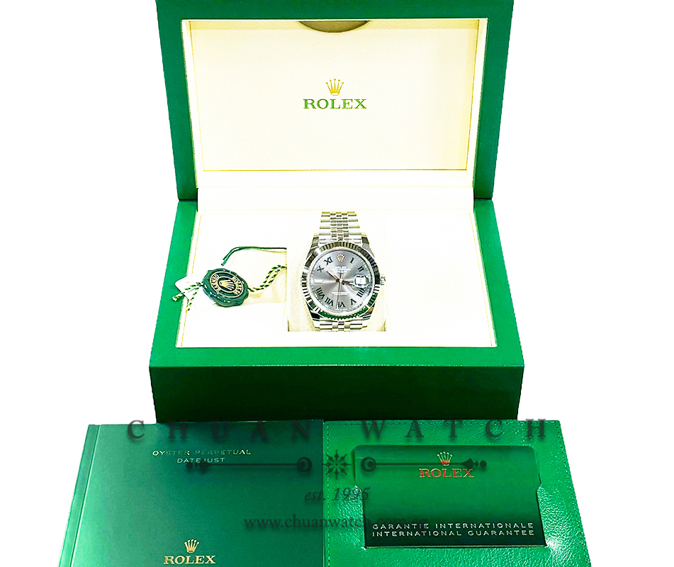 Rolex DateJust 41 126334 Slate Roman 'Wimbledon' - Image 4