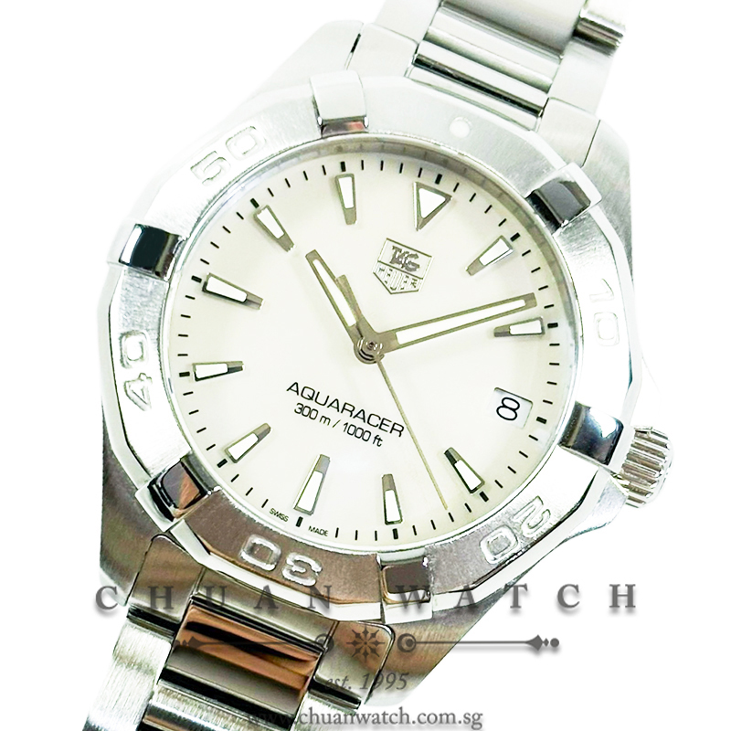Tag Heuer Aquaracer 300M Quartz 32mm WAY1312 White MOP - Discontinued