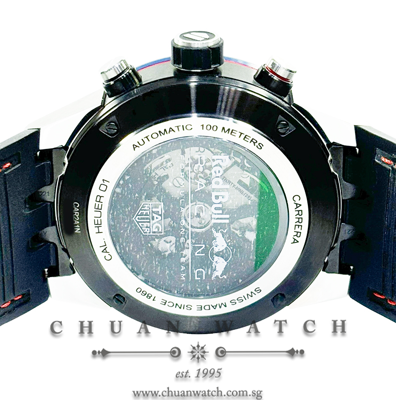 Tag Heuer Carrera Chronograph 'Red Bull Racing' Calibre Heuer 01 45mm CAR2A1N - Discontinued - Image 2