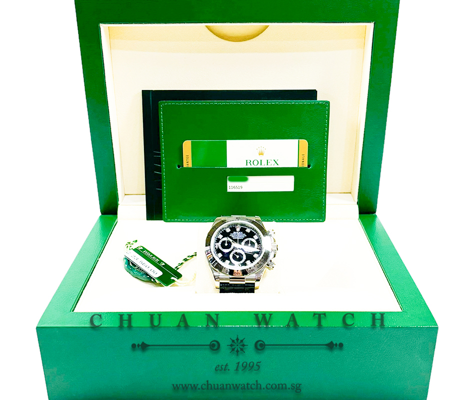 Rolex Cosmograph Daytona White Gold 116519 Black Diamonds - Discontinued - Image 4