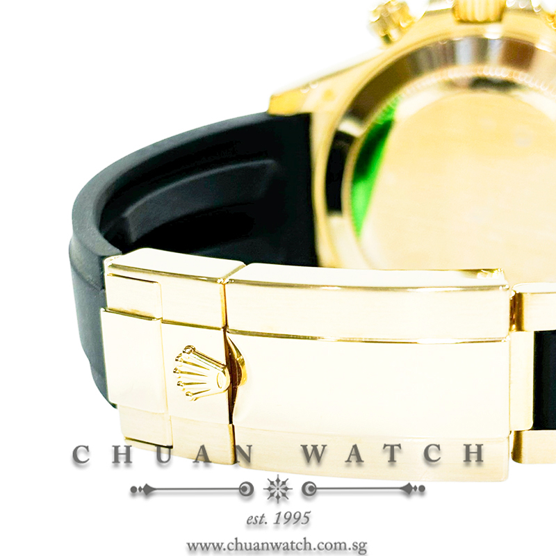 Rolex Cosmograph Daytona Yellow Gold Oysterflex 'YML' 116518LN Golden Black Index - Discontinued - Image 3