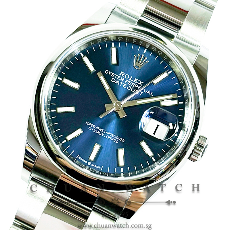 Rolex DateJust 36 126200 Blue Index